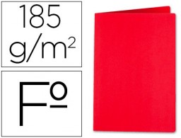 Subcarpeta cartulina Liderpapel Folio roja 180 g/m²